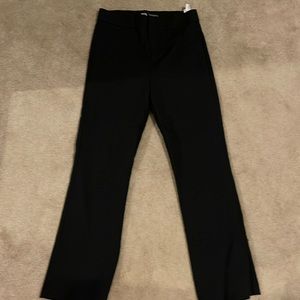 Zara black, straight leg dress pants